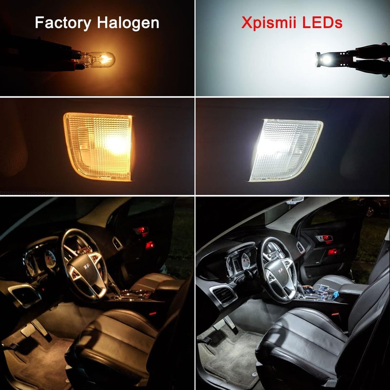 Xpismii 12 Piece 6000K White Interior LED Light Kit Package Replacement for Chevy Chevrolet Silverado/GMC Sierra 1999 2000 2001 2002 2003 2004 2005 2006, with Placement Diagram and Install Tool - Image 2